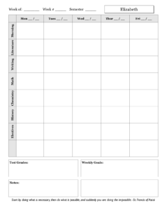 High School One-Page Example 3