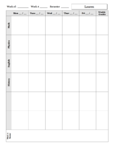 High School Two-Page Example 1a