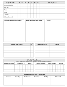 High School Two-Page Example 2b