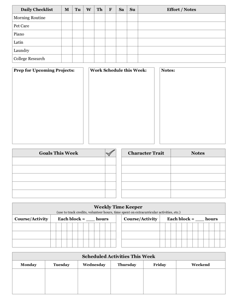 High School Two-Page Example 2b